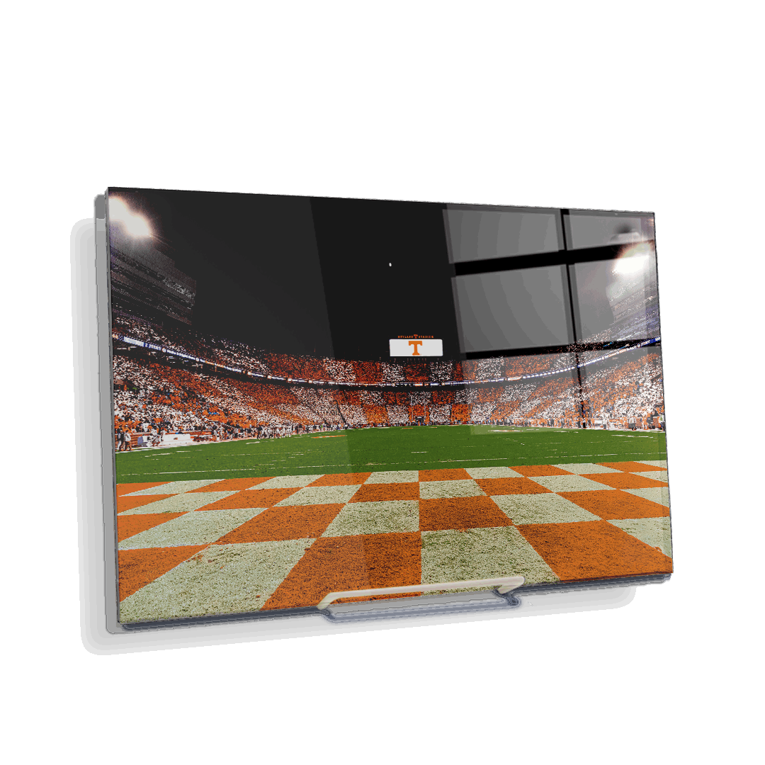 Tennessee Volunteers - Checkerboard Neyland Under the Lights - College Wall Art #Canvas