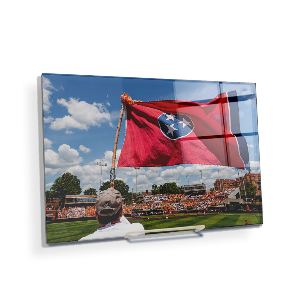 Tennessee Volunteers - Tennessee Baseball Checkered - Vol Wall Art #Canvas