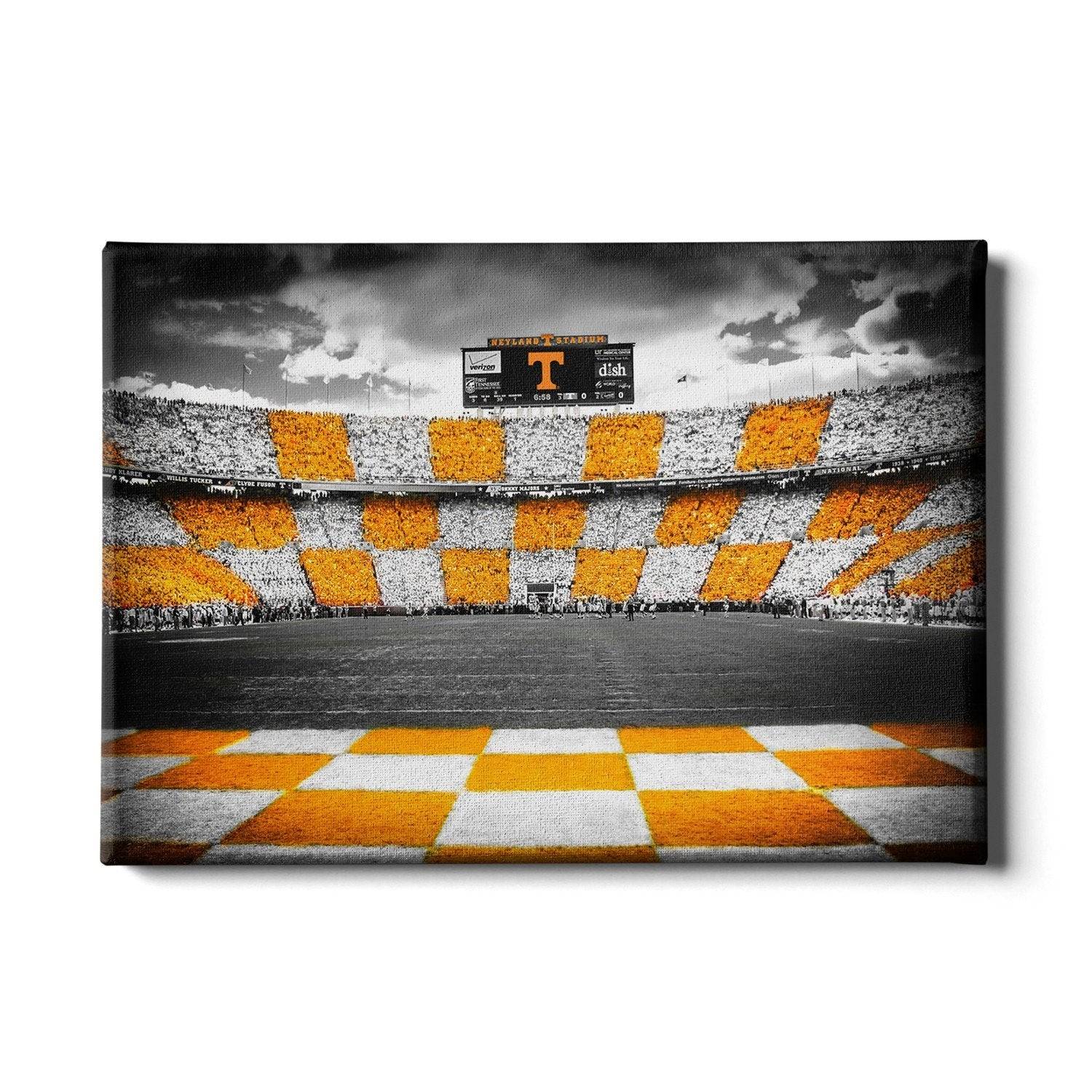 Tennessee Volunteers - Checkerboard Neyland - College Wall Art #Canvas