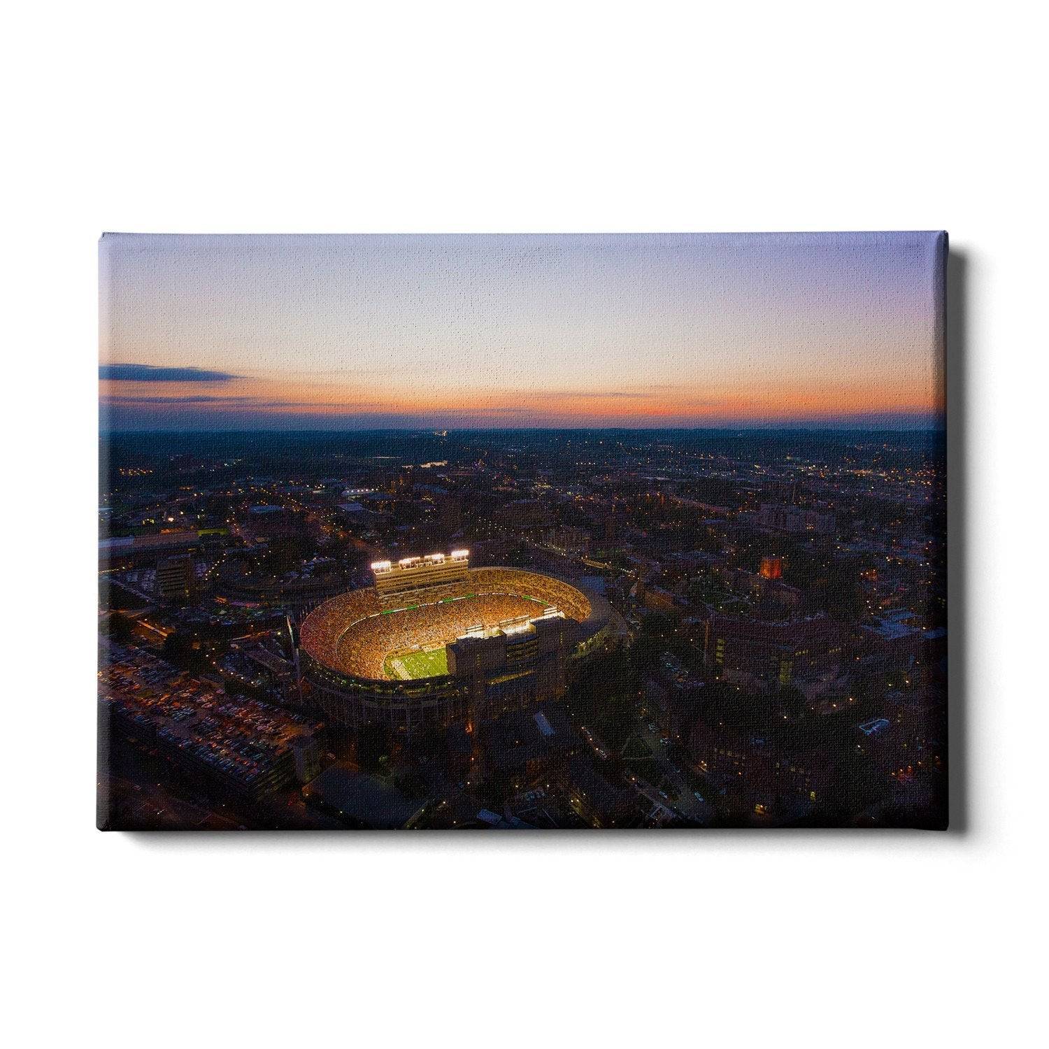 Tennessee Volunteers - Aerial Neyland Sunset - College Wall Art #Canvas