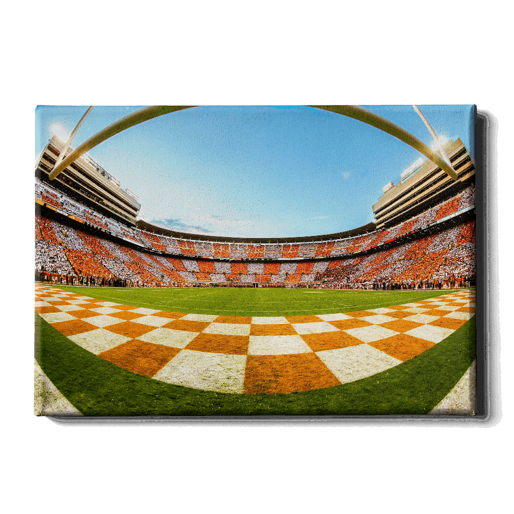 Tennessee Volunteers - Checkerboard Neyland Fisheye - College Wall Art #Canvas