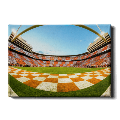 Tennessee Volunteers - Checkerboard Neyland Fisheye - College Wall Art #Canvas