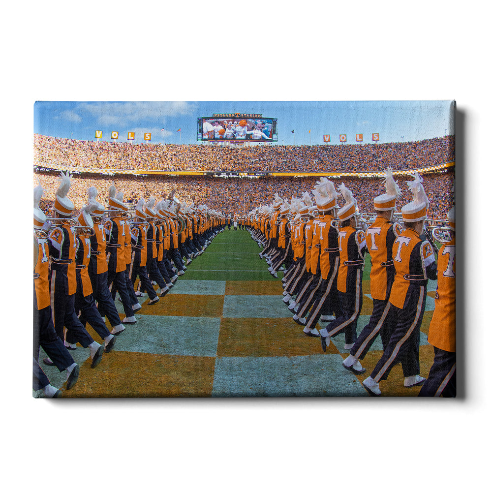 Tennessee Volunteers - Opening the T - College Wall Art #Canvas