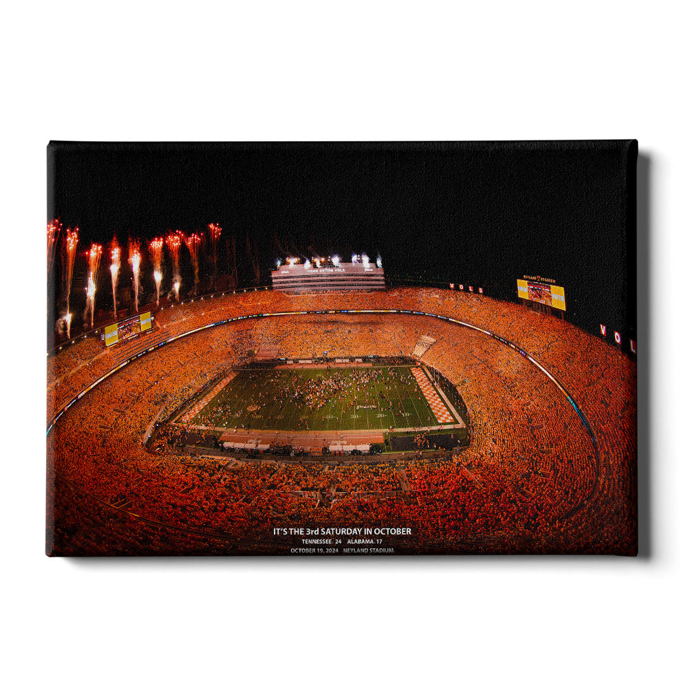 Tennessee Volunteers - Vols Win It's the 3rd Saturday in October 2024 - Vol Wall Art #Canvas