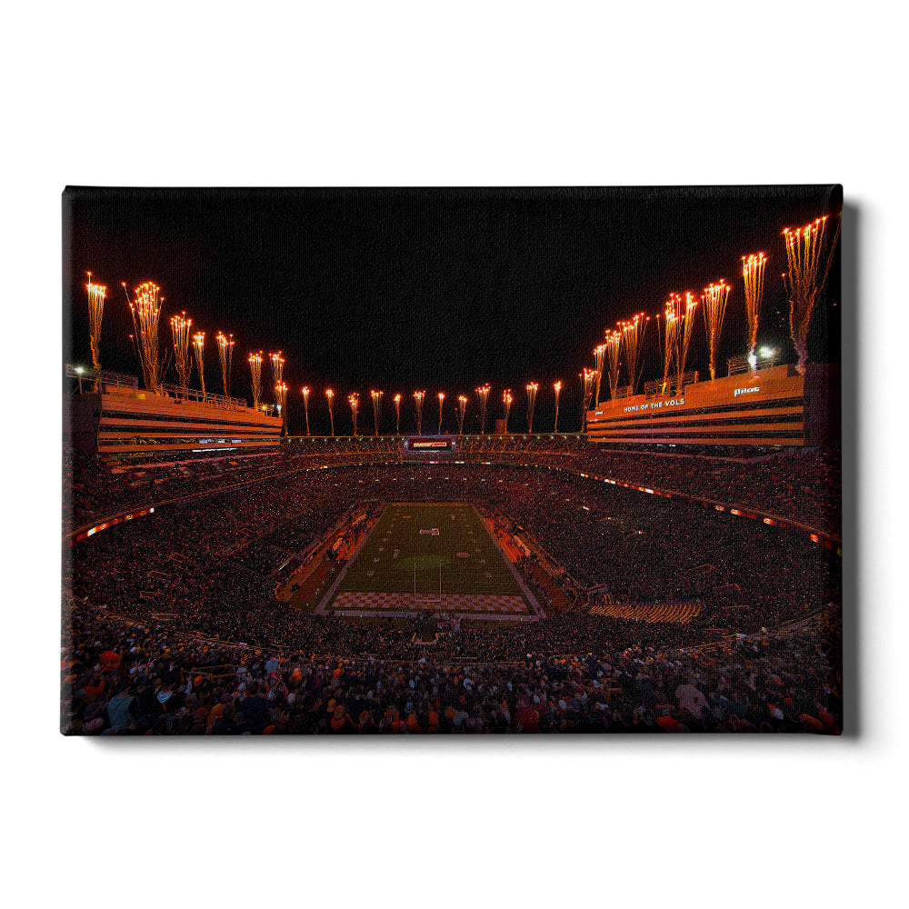 Tennessee Volunteers - Dark Mode - Vol Wall Art #Canvas