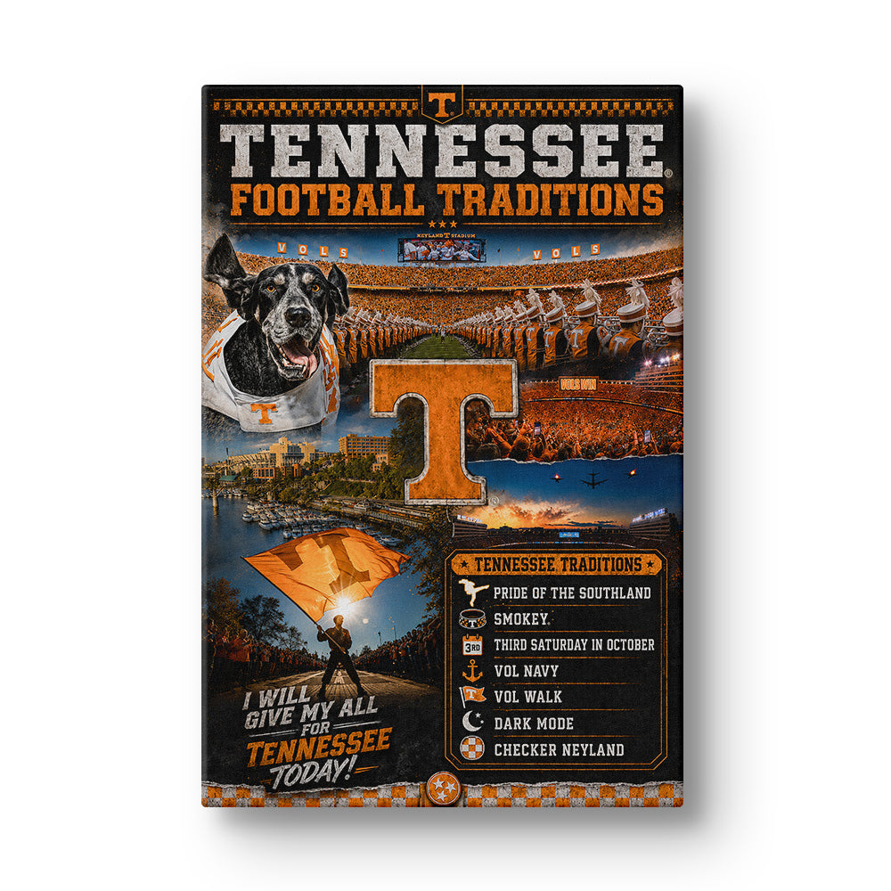 Tennessee Volunteers - Tennessee Traditions - Vol Wall Art #Canvas