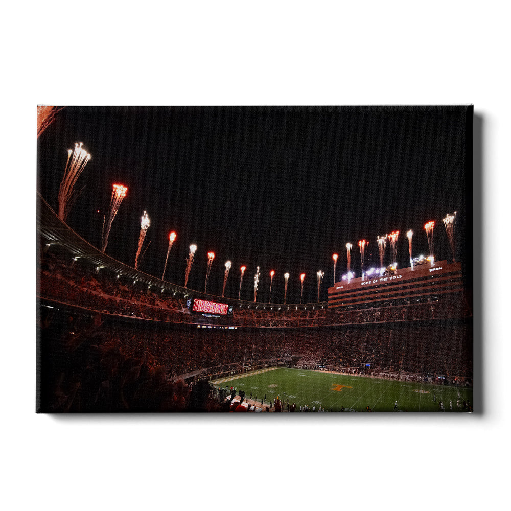 Tennessee Volunteers - Touchdown Tennessee - Vol Wall Art #Canvas