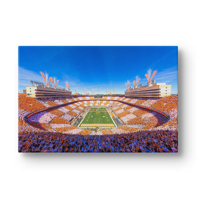 Tennessee Volunteers - Checker Neyland It's Football Time in Tennessee - Vol Wall Art #Canvas