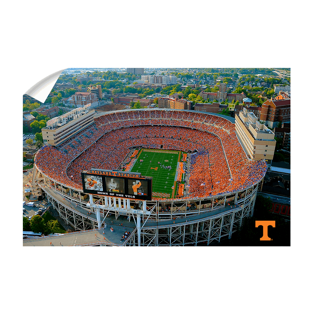 Tennessee Volunteers - Aerial Neyland Stadium - College Wall Art #Canvas