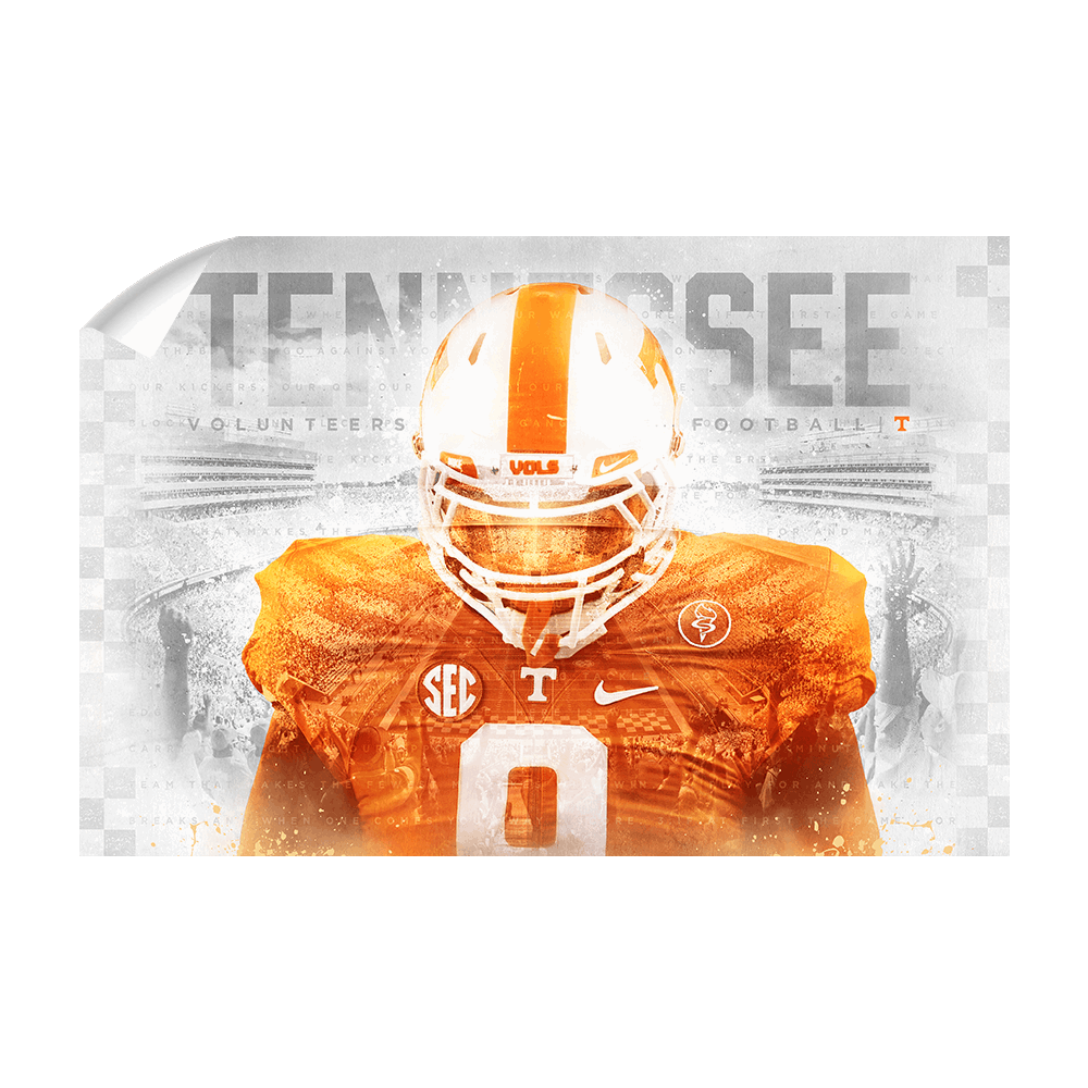 Tennessee Volunteers - Checker Vol - College Wall Art #Canvas
