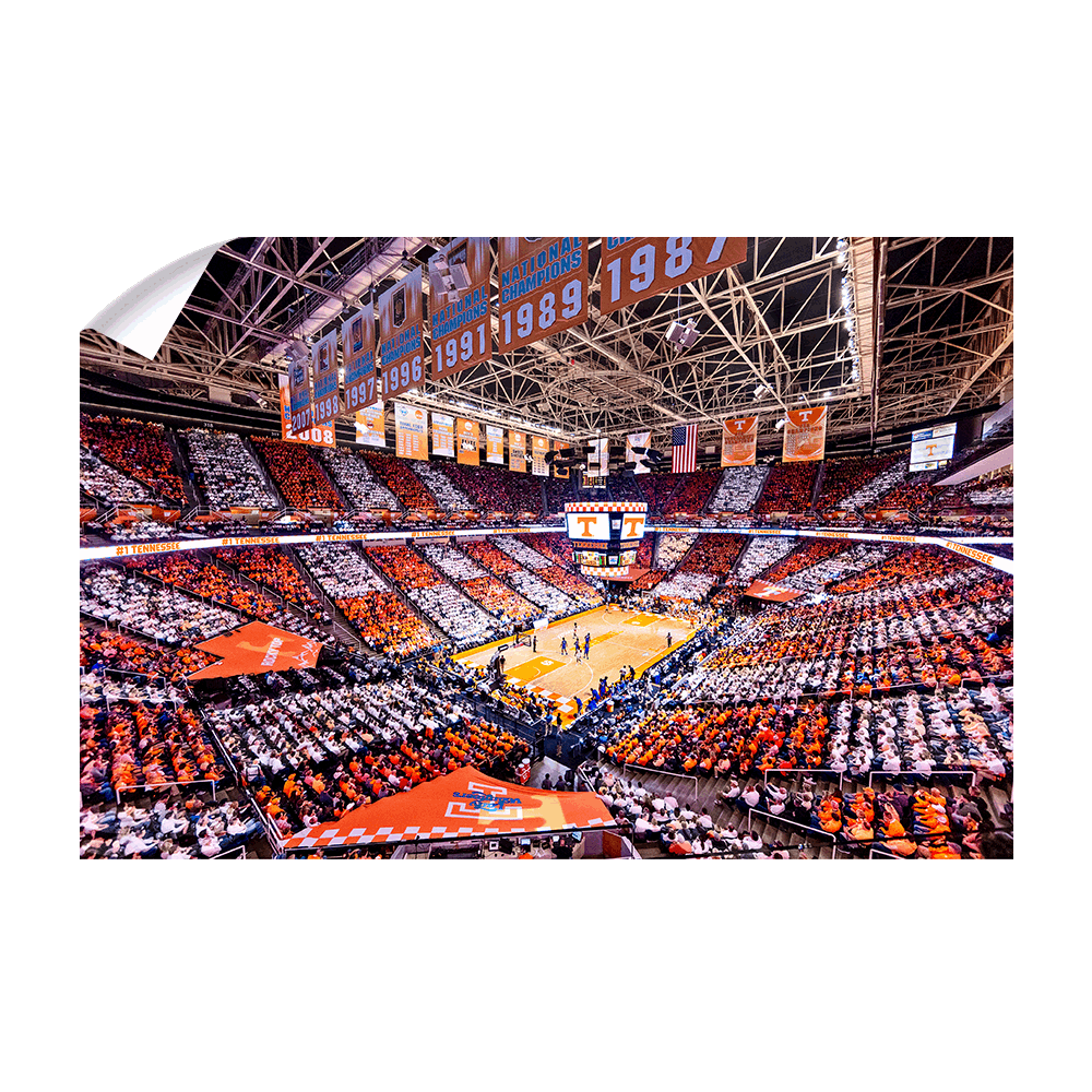Tennessee Volunteers - Checkerboard Thompson-Boling #1 Tennessee - College Wall Art #Canvas