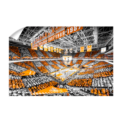 Tennessee Volunteers - Checkerboard Thompson-Boling DuoTone - College Wall Art #Wall Decal