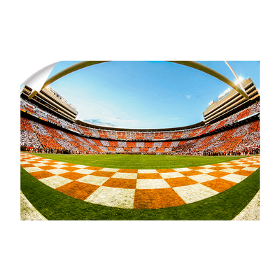 Tennessee Volunteers - Checkerboard Neyland Fisheye - College Wall Art #Wall Decal