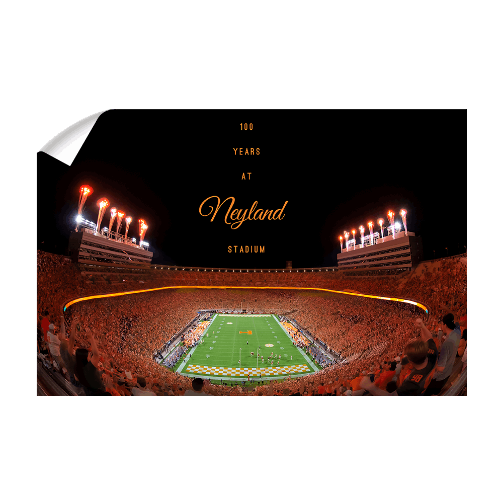 Tennessee Volunteers - 100 Years at Neyland Stadium - College Wall Art #Canvas