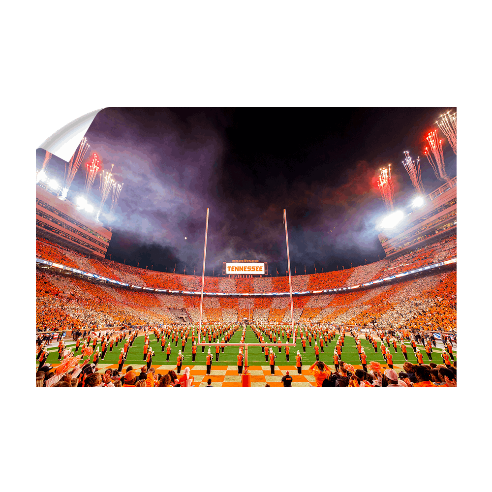 Tennessee Volunteers - Checkerboard Neyland and Pride of the Southland Band - College Wall Art #Canvas