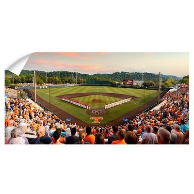 Tennessee Volunteers - Baseball Time in Tennessee Panoramic - College Wall Art #Wall Decal