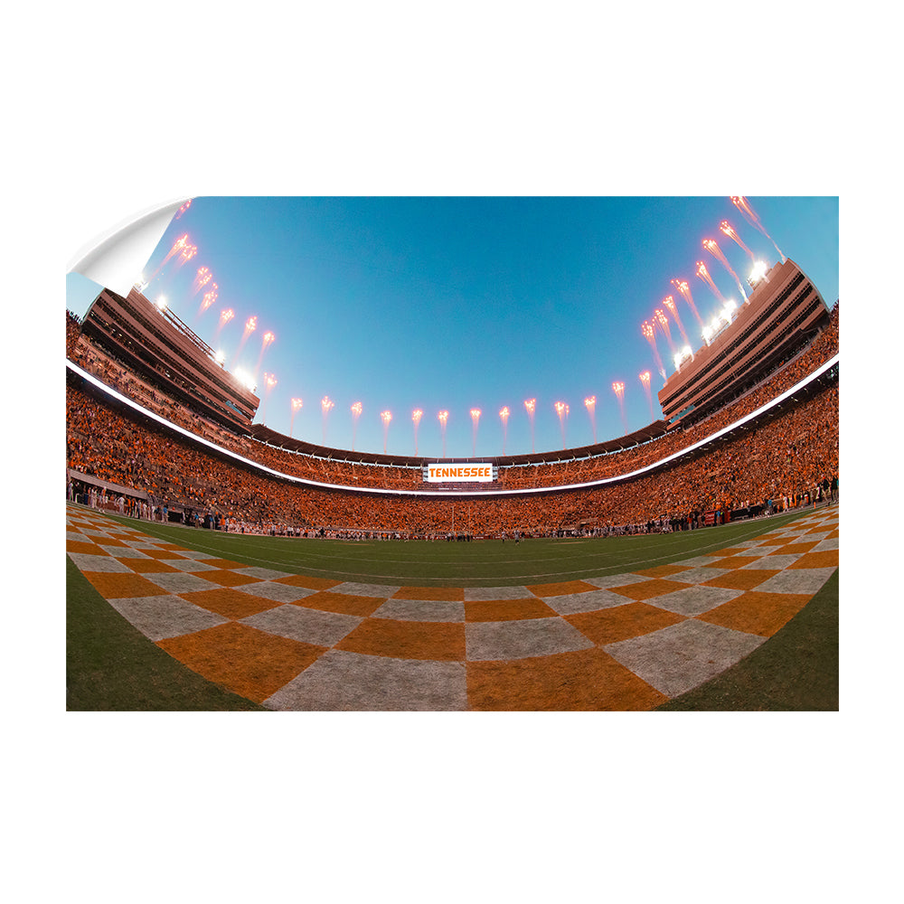 Tennessee Volunteers - Fisheye View Neyland Stadium - College Wall Art  #Canvas