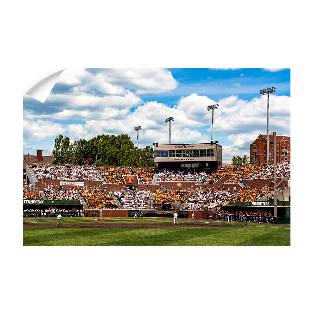 Tennessee Volunteers - Checkered Lindsey Nelson Stadium - Vol Wall Art #Canvas