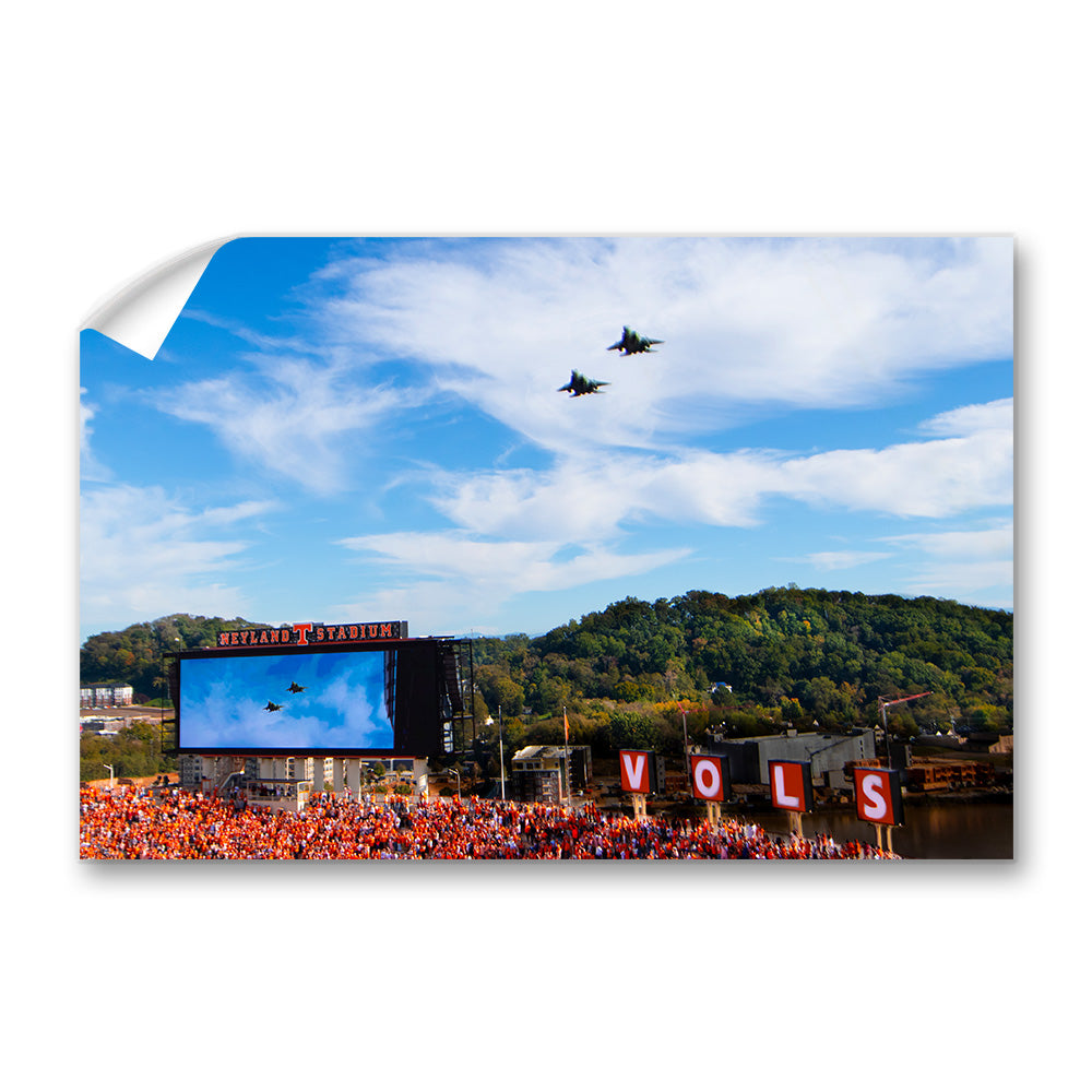 Tennessee Volunteers - Vols Fly Over - Vol Wall Art #Canvas 