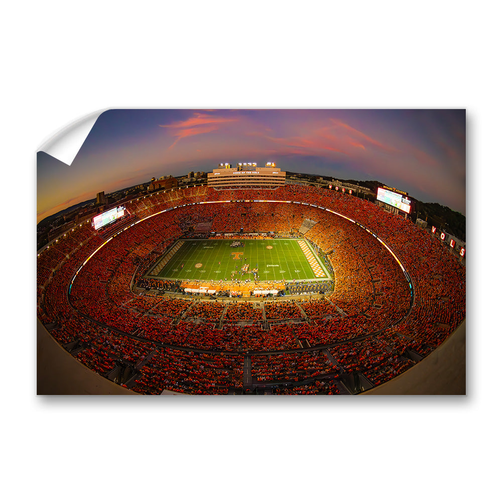 Tennessee Volunteers - Fisheye View of the Orange Out - Vol Wall Art #Canvas