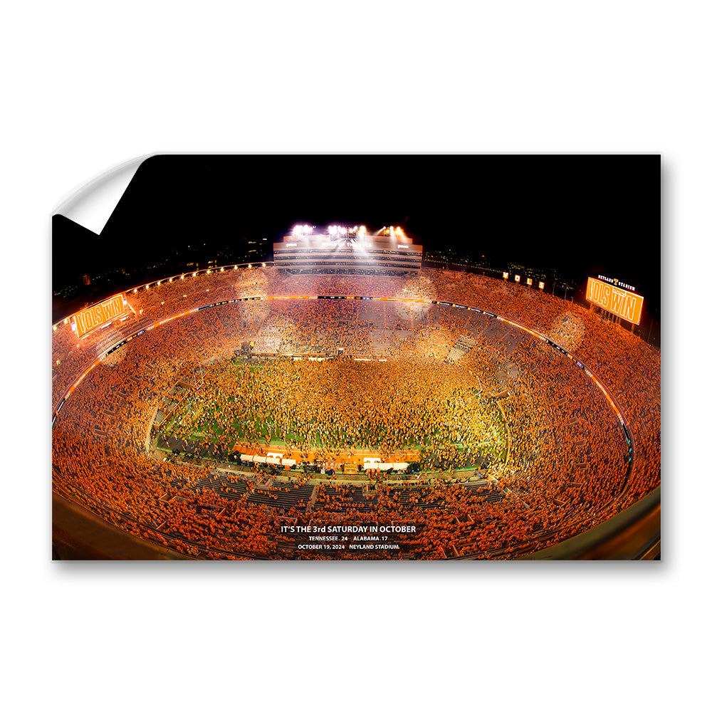 Tennessee Volunteers - It's the 3rd Saturday in October 2024 and the Goal Posts are Coming Down - Vol Wall Art #Canvas