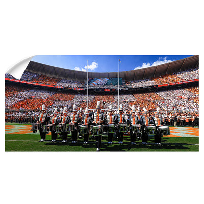 Tennessee Volunteers - Pride of the Southland Drumline Panoramic - Vol Wall Art #Wall Decal