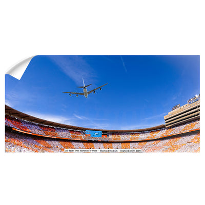 Tennessee Volunteers - Air Force One Flyover Neyland Stadium Panoramic - College Wall Art #Wall Decal