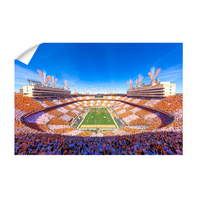 Tennessee Volunteers - Checker Neyland It's Football Time in Tennessee - Vol Wall Art  #Wall Decal