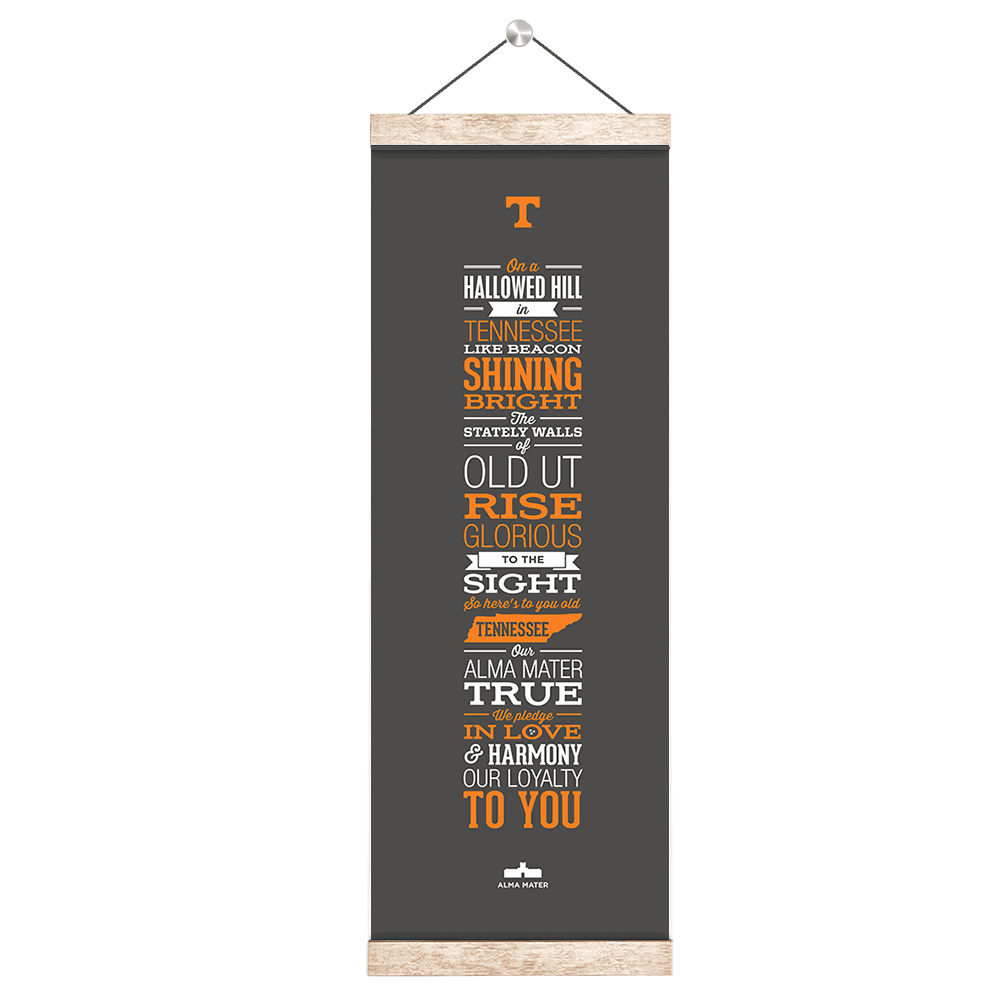 Tennessee Volunteers - Alma Mater Grey - College Wall Art #Canvas