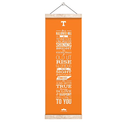 Tennessee Volunteers - Alma Mater Orange - College Wall Art #Hanging Canvas