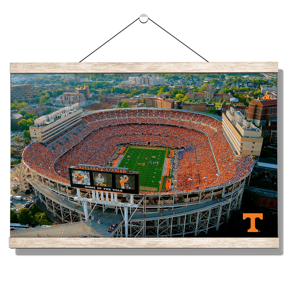 Tennessee Volunteers - Aerial Neyland Stadium - College Wall Art #Canvas
