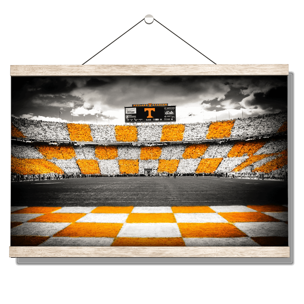 Tennessee Volunteers - Checkerboard Neyland - College Wall Art #Canvas