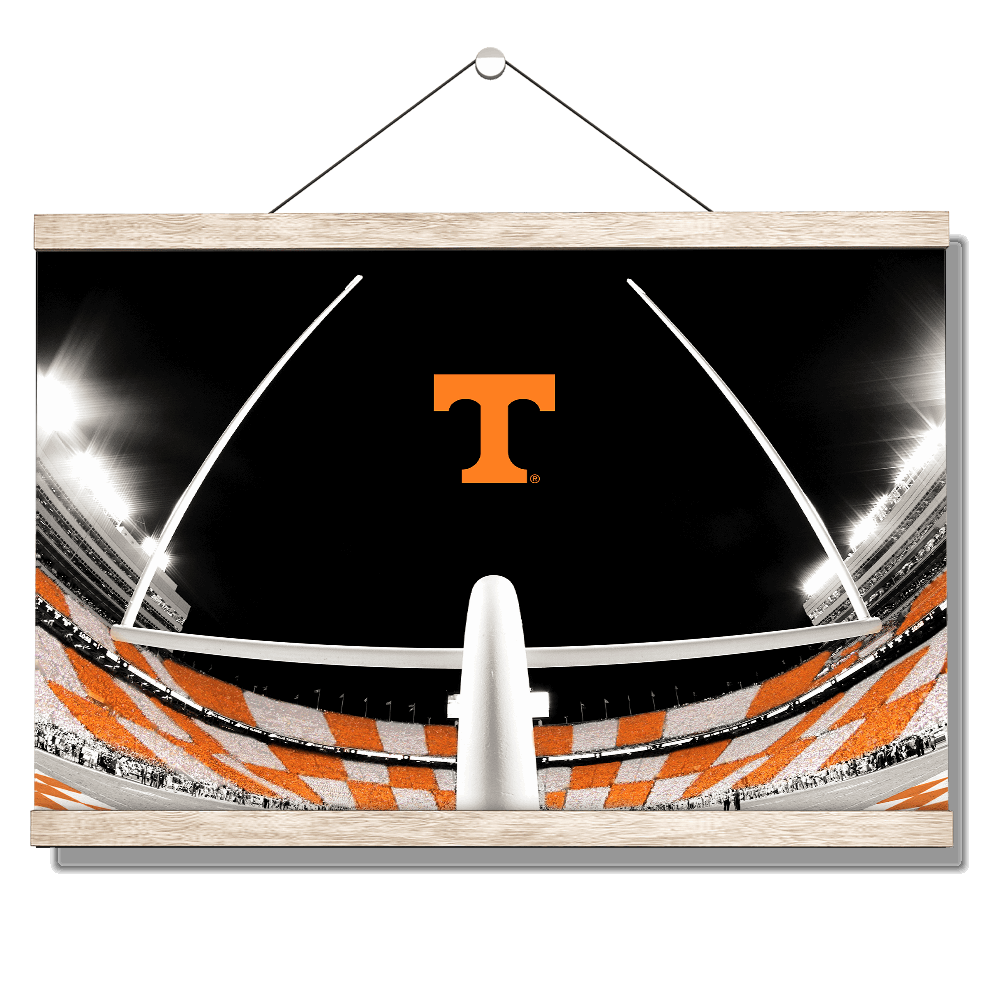 Tennessee Volunteers - Checkerboard Goal Post - College Wall Art #Canvas