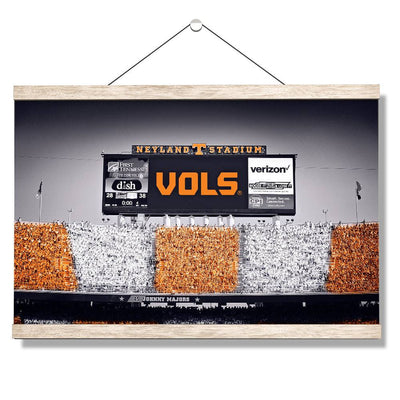 Tennessee Volunteers - Final Score UT vs. FL Checkerboard - College Wall Art #Hanging Canvas