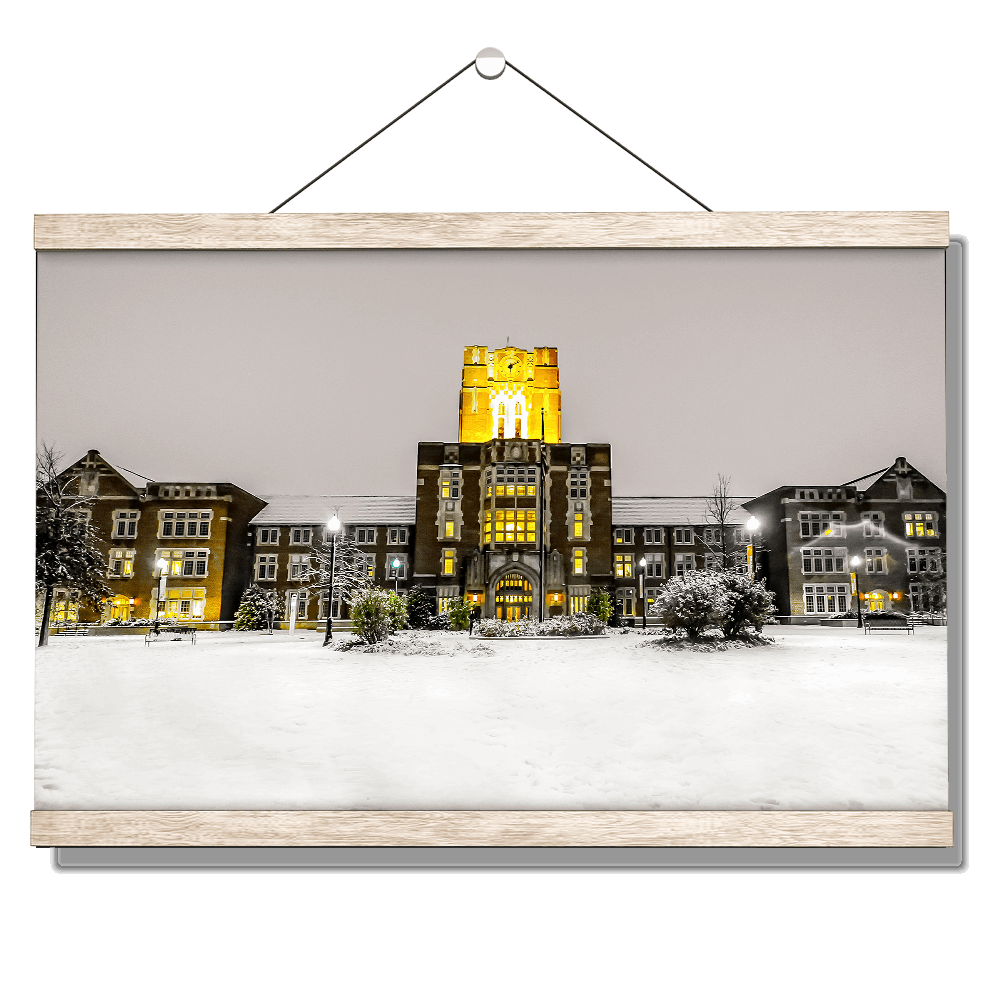 Tennessee Volunteers - Ayres Hall Winter Day - College Wall Art #Canvas