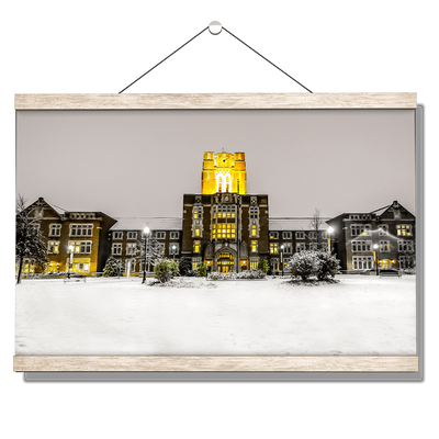 Tennessee Volunteers - Ayres Hall Winter Day - College Wall Art #Hanging Canvas