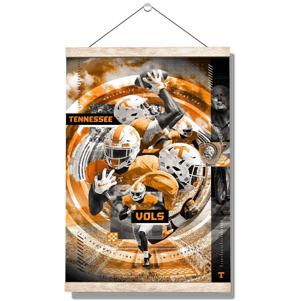  Tennessee Volunteers - Football Time - College Wall Art #Canvas