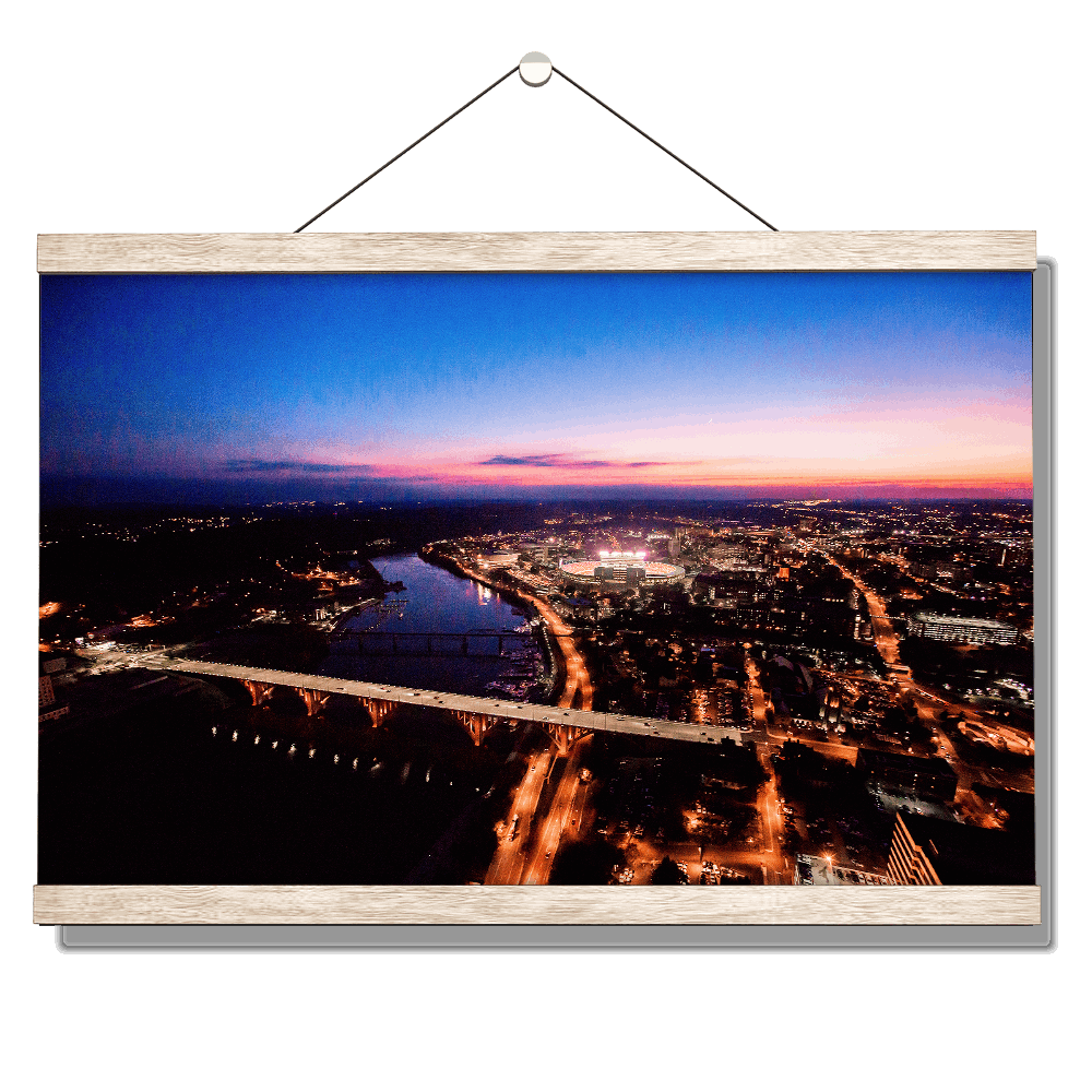 Tennessee Volunteers - Aerial sunset over Neyland - College Wall Art #Canvas