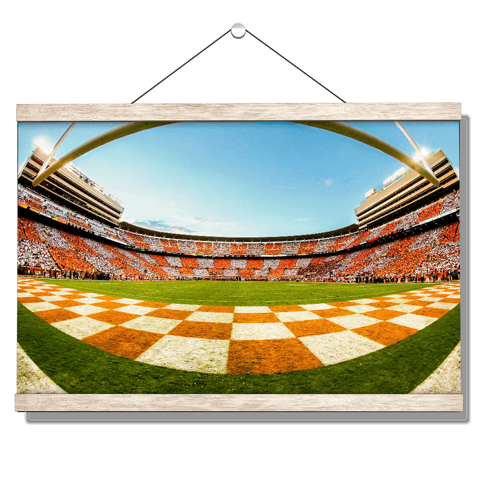 Tennessee Volunteers - Checkerboard Neyland Fisheye - College Wall Art #Canvas