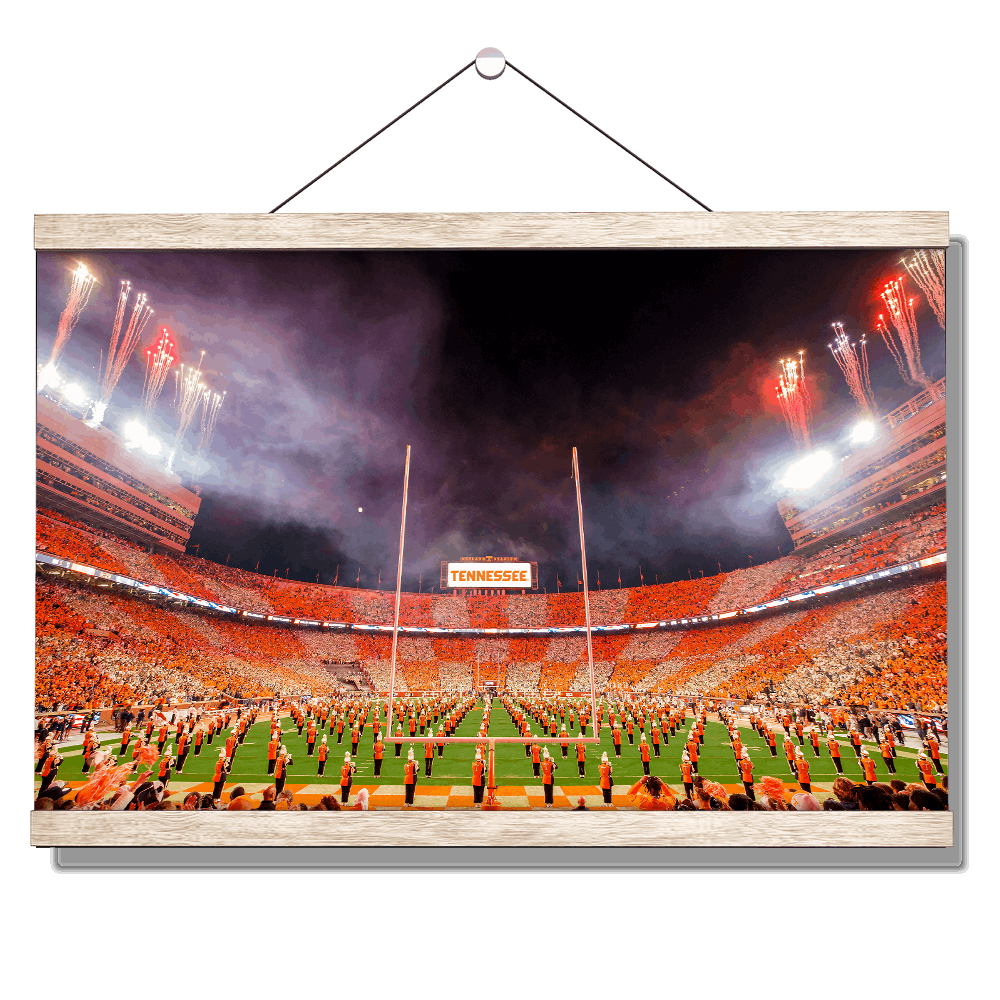 Tennessee Volunteers - Checkerboard Neyland and Pride of the Southland Band - College Wall Art #Canvas