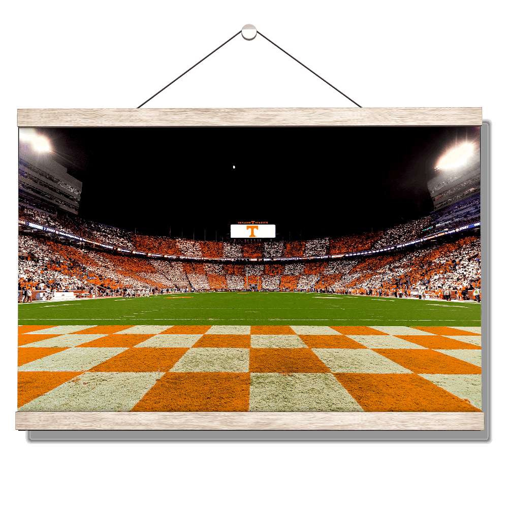 Tennessee Volunteers - Checkerboard Neyland Under the Lights - College Wall Art #Canvas