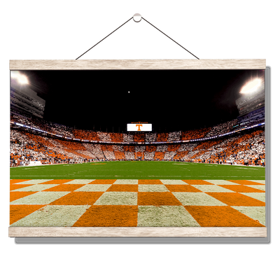 Tennessee Volunteers - Checkerboard Neyland Under the Lights - College Wall Art #Hanging Canvas
