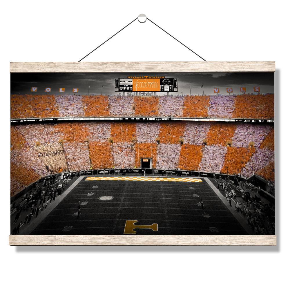 Tennessee Volunteers - Checkerboard Neyland Vols Win! - College Wall Art #Canvas