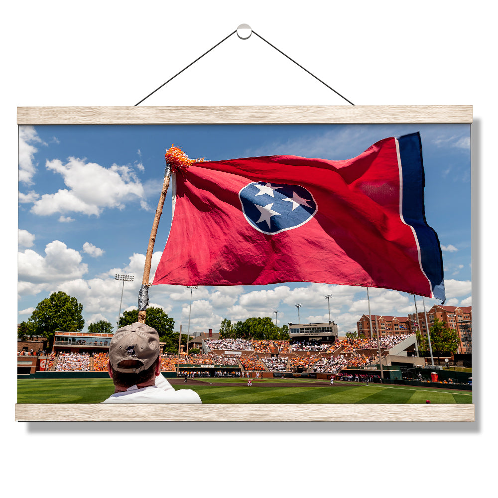 Tennessee Volunteers - Tennessee Baseball Checkered - Vol Wall Art #Canvas