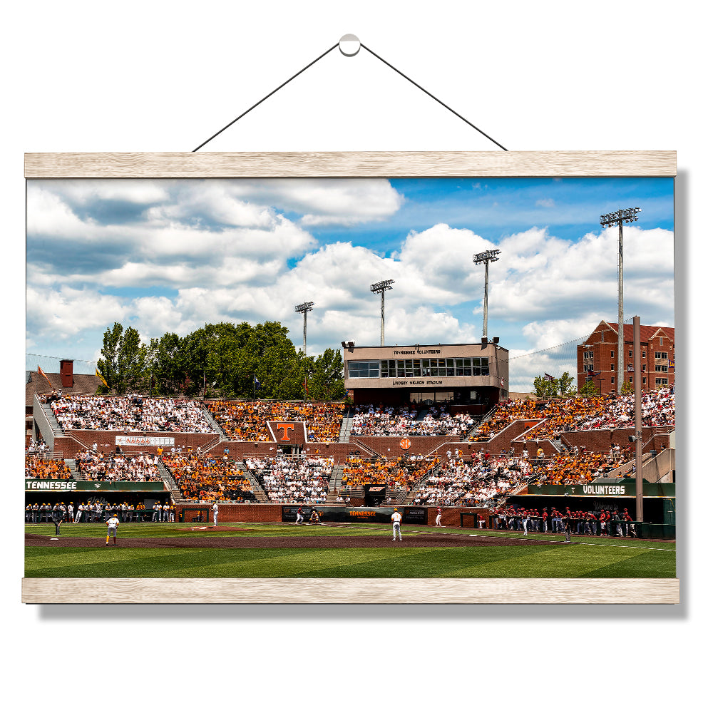 Tennessee Volunteers - Checkered Lindsey Nelson Stadium - Vol Wall Art #Canvas