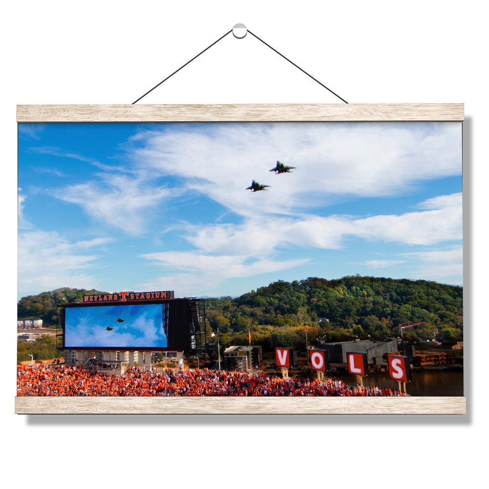 Tennessee Volunteers - Vols Fly Over - Vol Wall Art #Canvas 