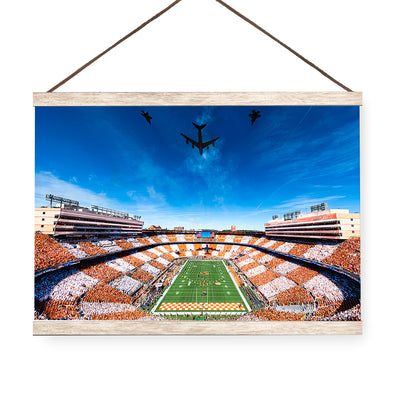 Tennessee Volunteers - National Anthem Flyover - Vol Wall Art #Hanging Canvas