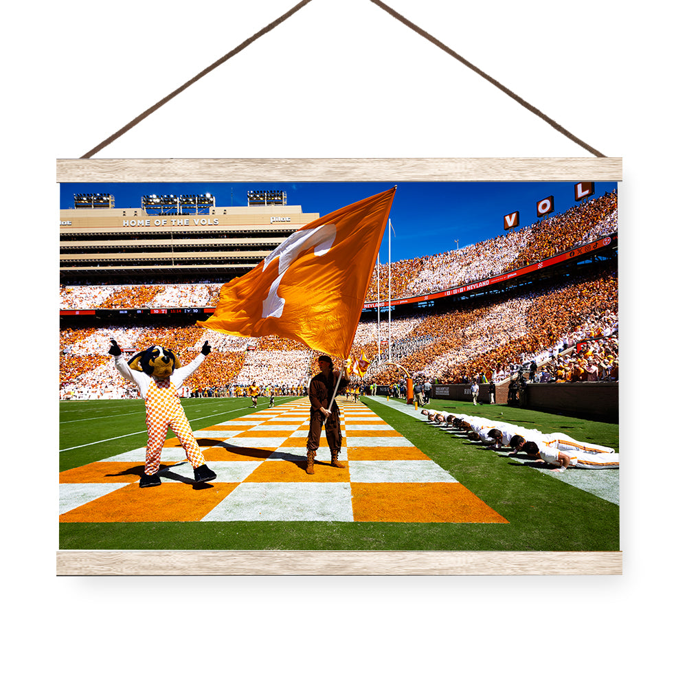 Tennessee Volunteers - Touchdown Celebration - Vol Wall Art #Hanging Canvas