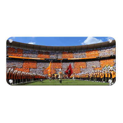 Tennessee Volunteers - Checkerboard Thru the T Pano - College Wall Art #Metal