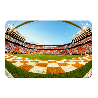 Tennessee Volunteers - Checkerboard Neyland Fisheye - College Wall Art #Metal